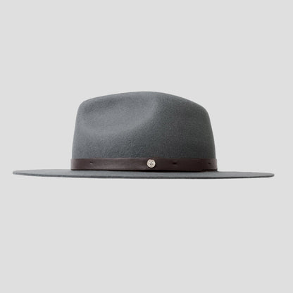 Élégant chapeau fedora en feutre pour homme – Olive foncée