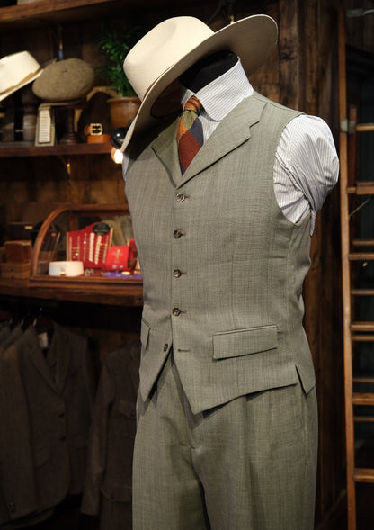 Capri Classic Style Waistcoat - Pistachio