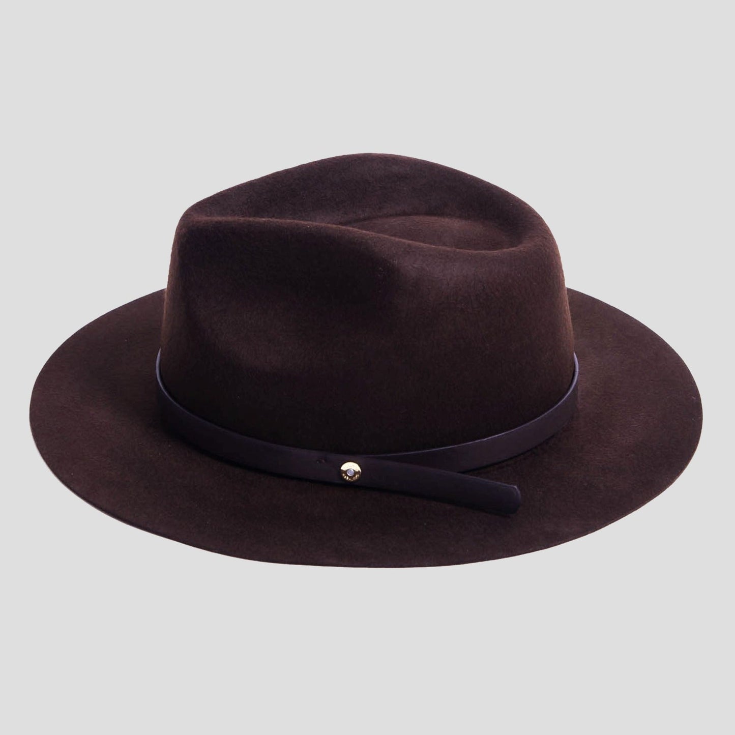 Élégant chapeau fedora en feutre pour homme – Olive foncée