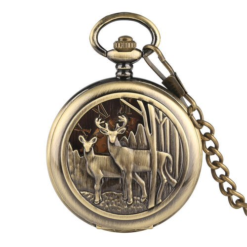 Deer Pocket Watch