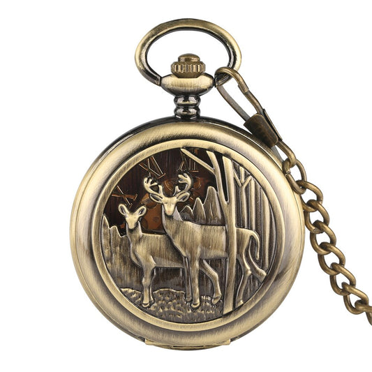 Deer Pocket Watch