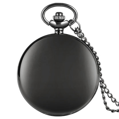 "To My Son Love Mom" Quartz Necklace Chain Pendant Pocket Watch