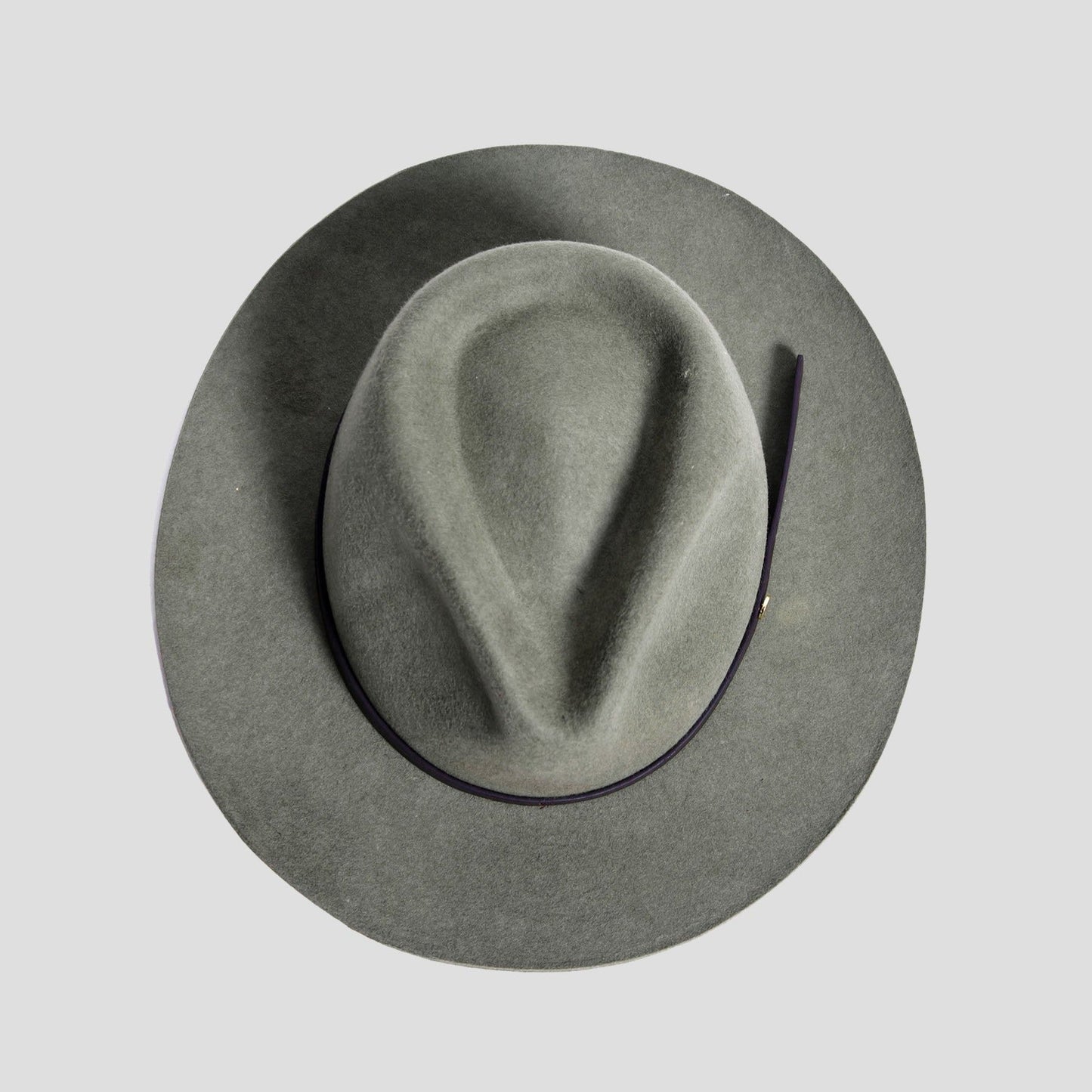 Élégant chapeau fedora en feutre pour homme – Olive foncée
