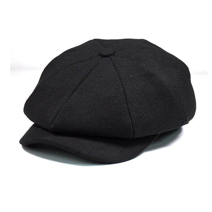 Schiebermütze Wolle Britischer Stil Vintage Flat Cap