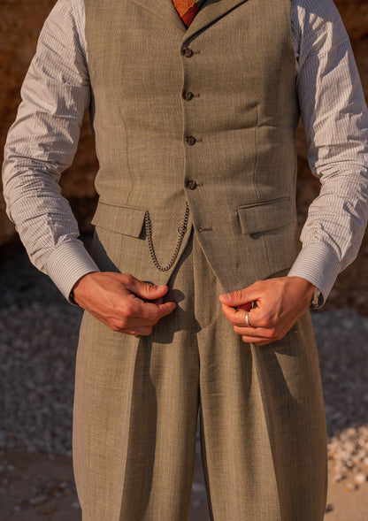 Capri Classic Style Waistcoat - Pistachio