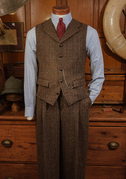 Woodrow Tweed Waistcoat - Dark Prince Of Wales