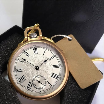 Royal Copperware London 1882 Antique Mechanical Pocket Watch Diamond-bearing Mechanical Movement with Ruby Jewels