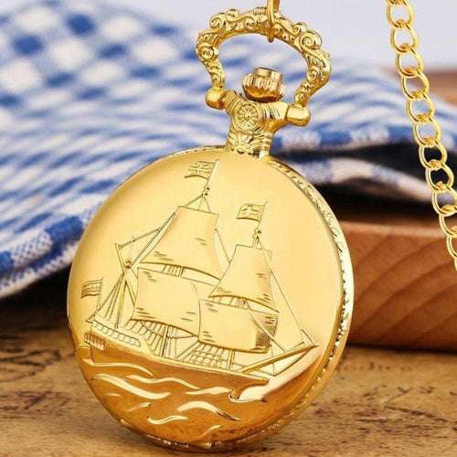 Steampunk Boat Pocket Watch
