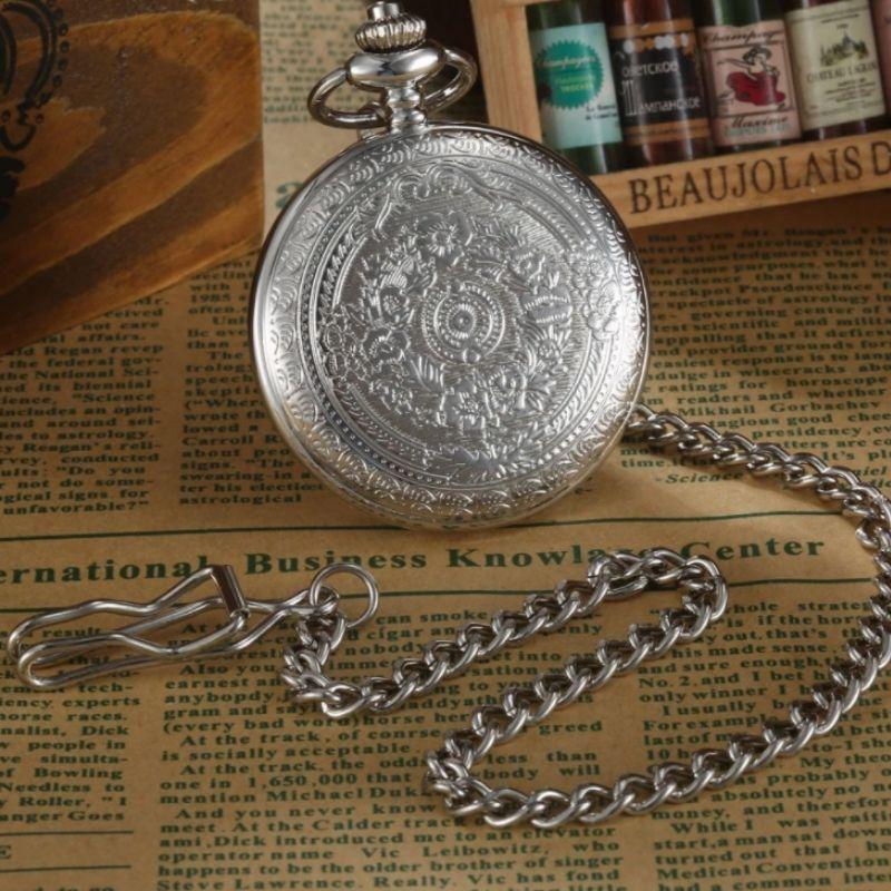 Steampunk Quartz Pocket Watch