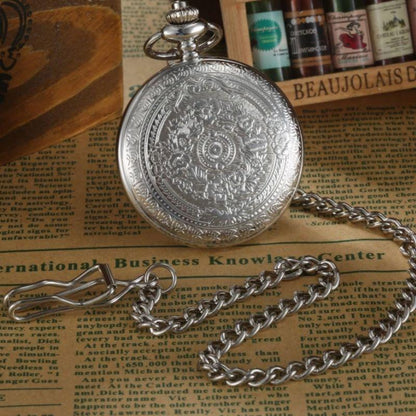 Steampunk Quartz Pocket Watch