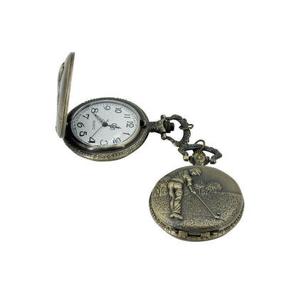 Quartz Pocket Watch Golf