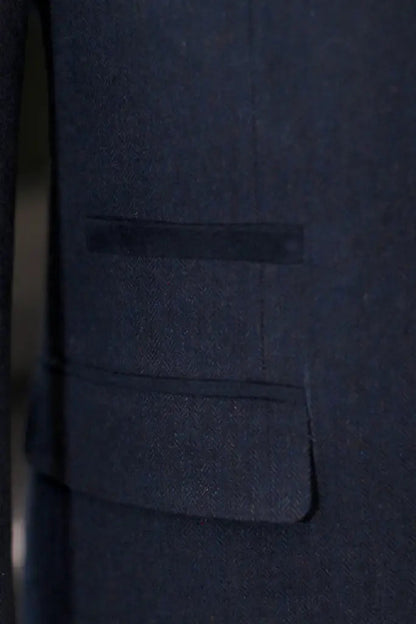 Navy Gentleman’s Three-Piece Suit – Tailored Classic Wedding Collection