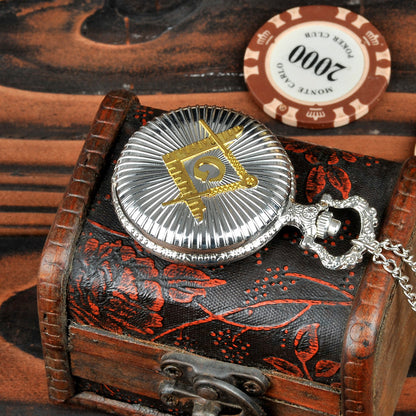Masonic Pocket Watch and Chain Medal