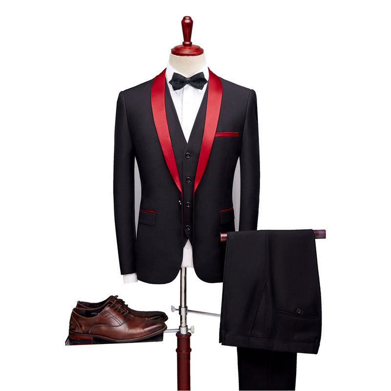 TIME-FASHION New Premium Exclusive Design Three-Piece Suit