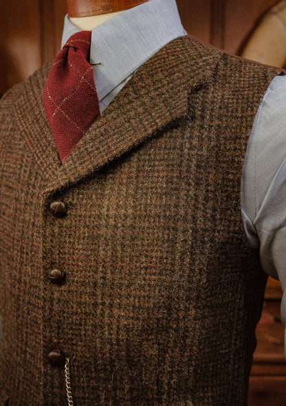 Woodrow Tweed Waistcoat - Dark Prince Of Wales