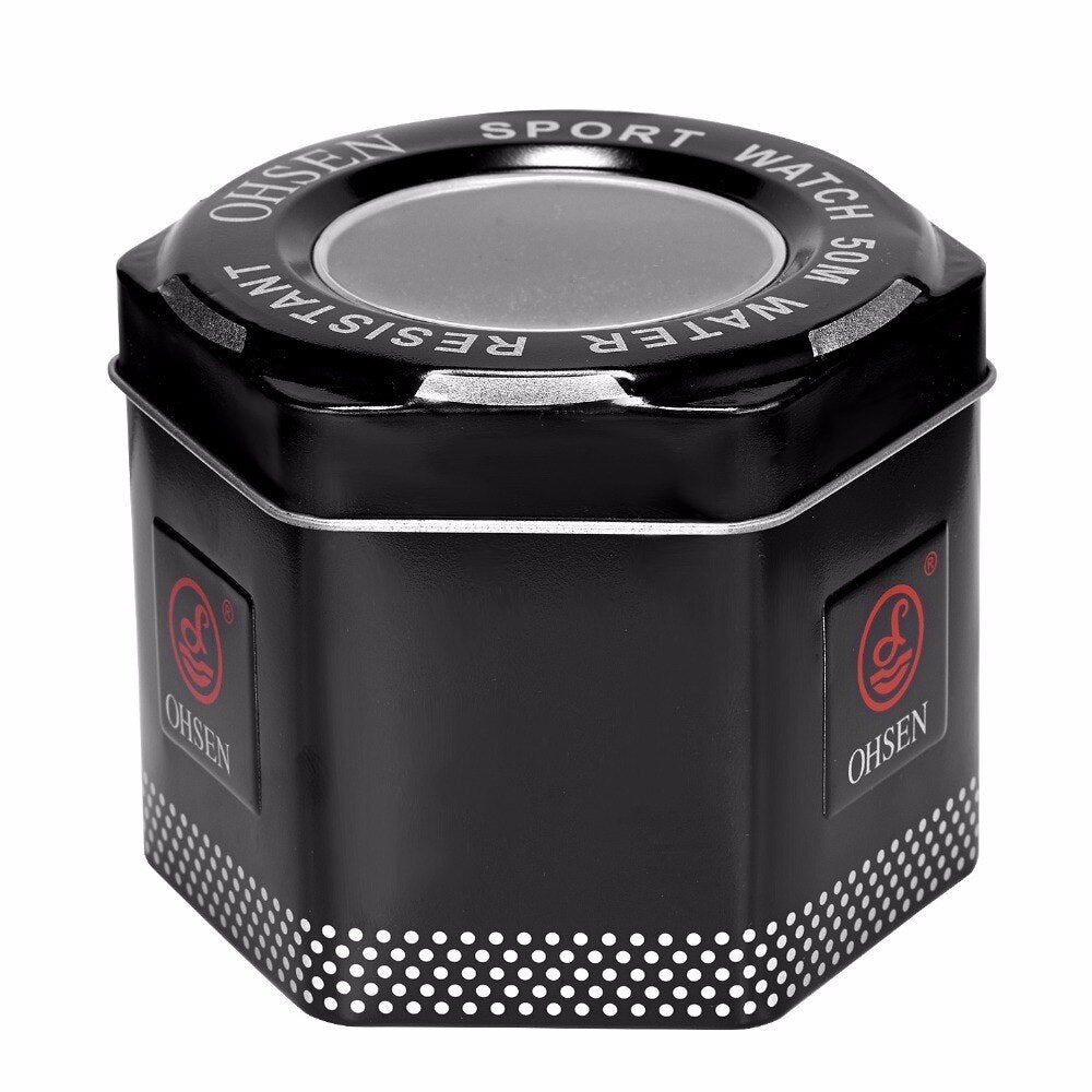 Aluminium Black Pocket Watch Box