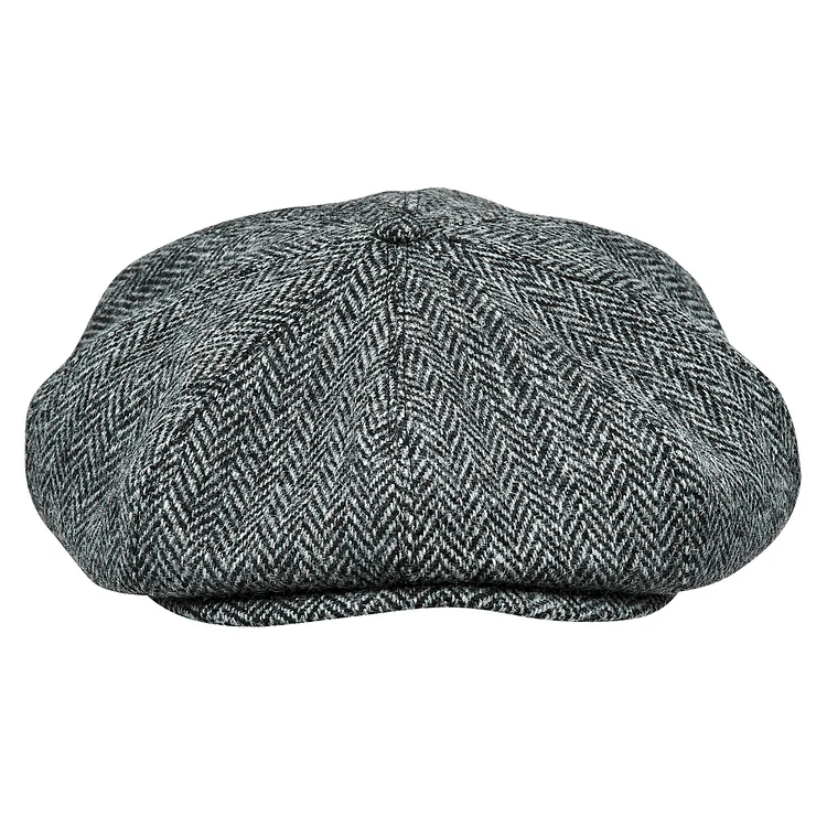 PEAKED CAPS Genuine Scottish Harris Tweed 8 Panels Man Cap