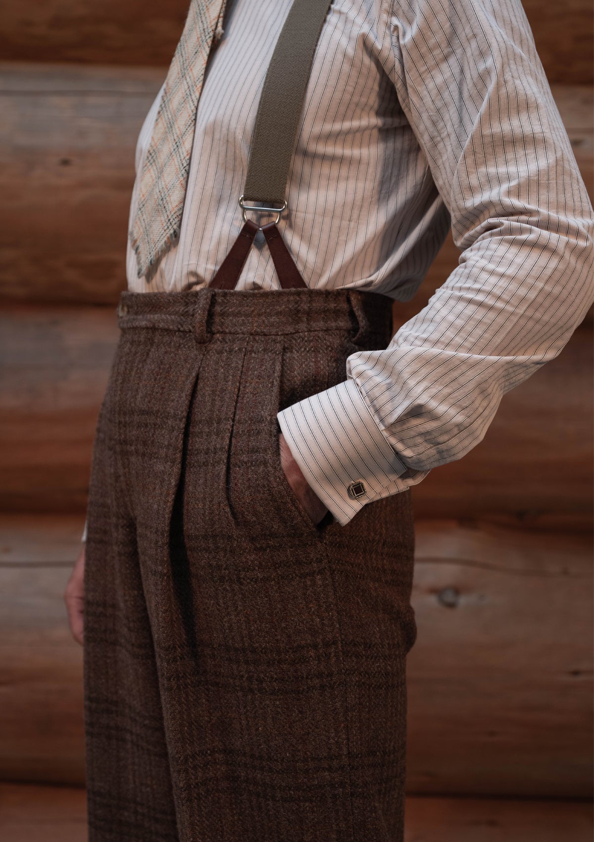 Authentic Scottish tweed - Autumn Leaf Check