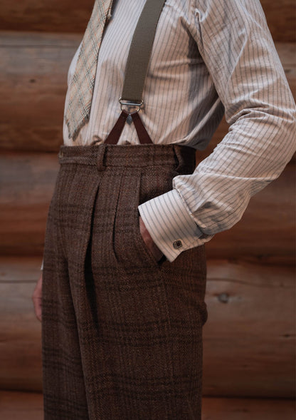 Authentic Scottish tweed - Autumn Leaf Check