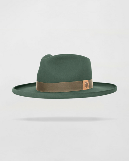Polished Wide Brim Felt Fedora