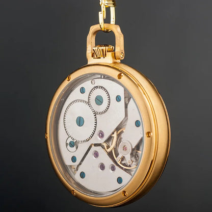 Royal Copperware London 1882 Antique Mechanical Pocket Watch Diamond-bearing Mechanical Movement with Ruby Jewels