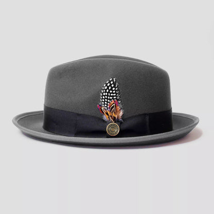 La signature du sophistiqué - Fedora bleu marine