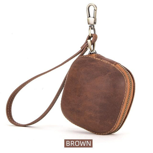 Pocket Watch Leather Case Square