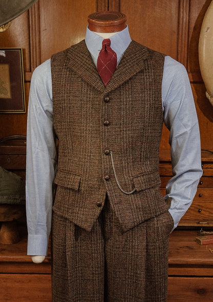 Woodrow Tweed Waistcoat - Dark Prince Of Wales