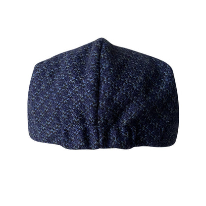 THE PEAKED Marl Flat Hat Barbour-Harris Tweed