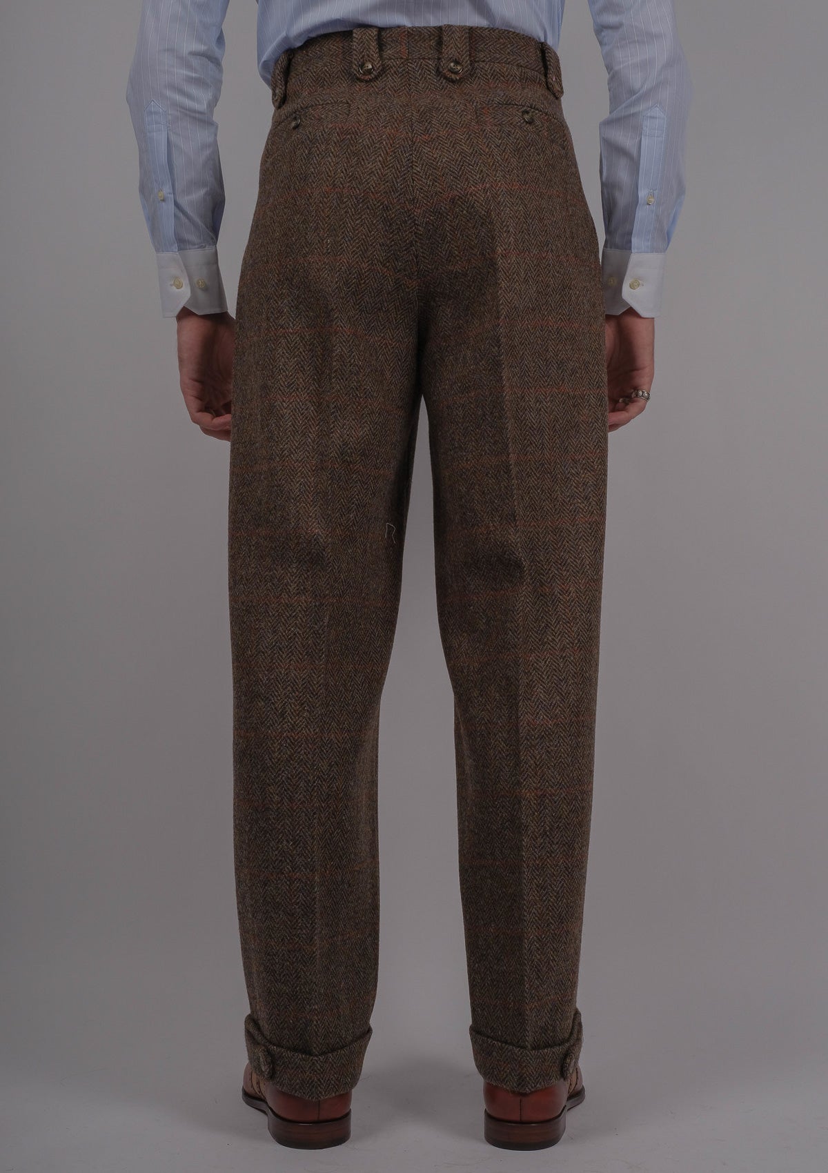 Scotland Tweed Trousers - Brown Check
