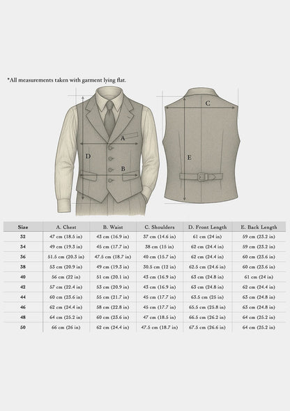Edison Harris Tweed Waistcoat - Brown Check
