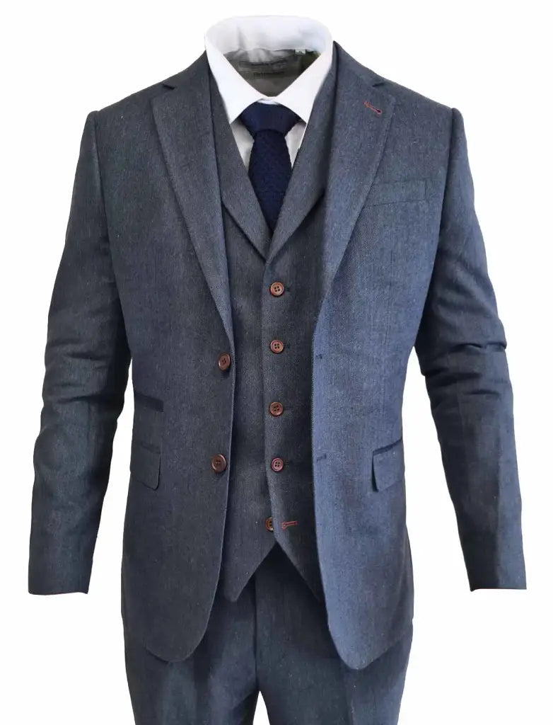 Navy Gentleman’s Three-Piece Suit – Tailored Classic Wedding Collection