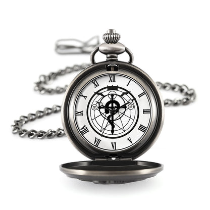 Fullmetal Alchemist Sea Horse Pocket Watch Snake-shaped Pendant Gift Box Packaging