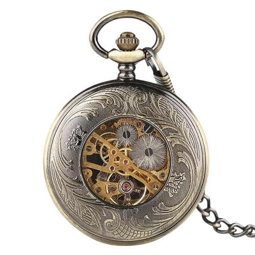 Mandala Mechanical Pocket Watch