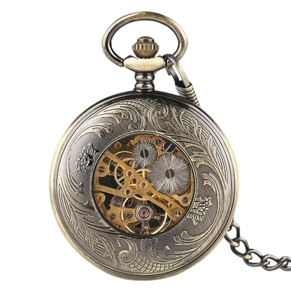 Mandala Mechanical Pocket Watch