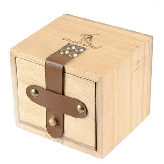 Wooden Pocket Watch Display Case