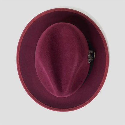 La signature du sophistiqué - Fedora bleu marine