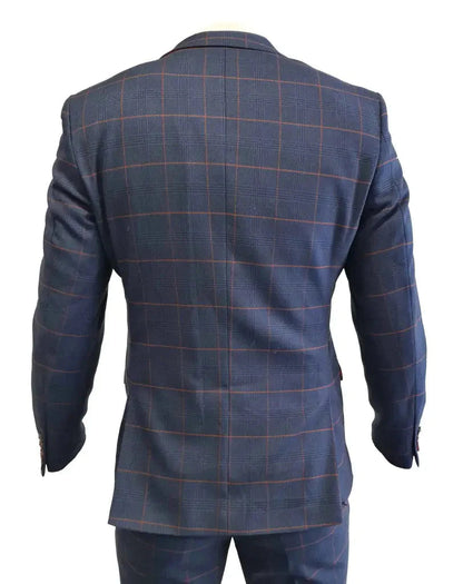 Navy Blue 3-Piece Suit for Men – Classic Formal Wedding & Business Attire