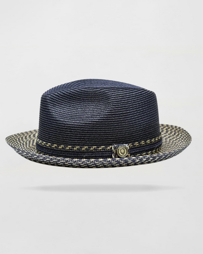 Two-Tone Straw Fedora