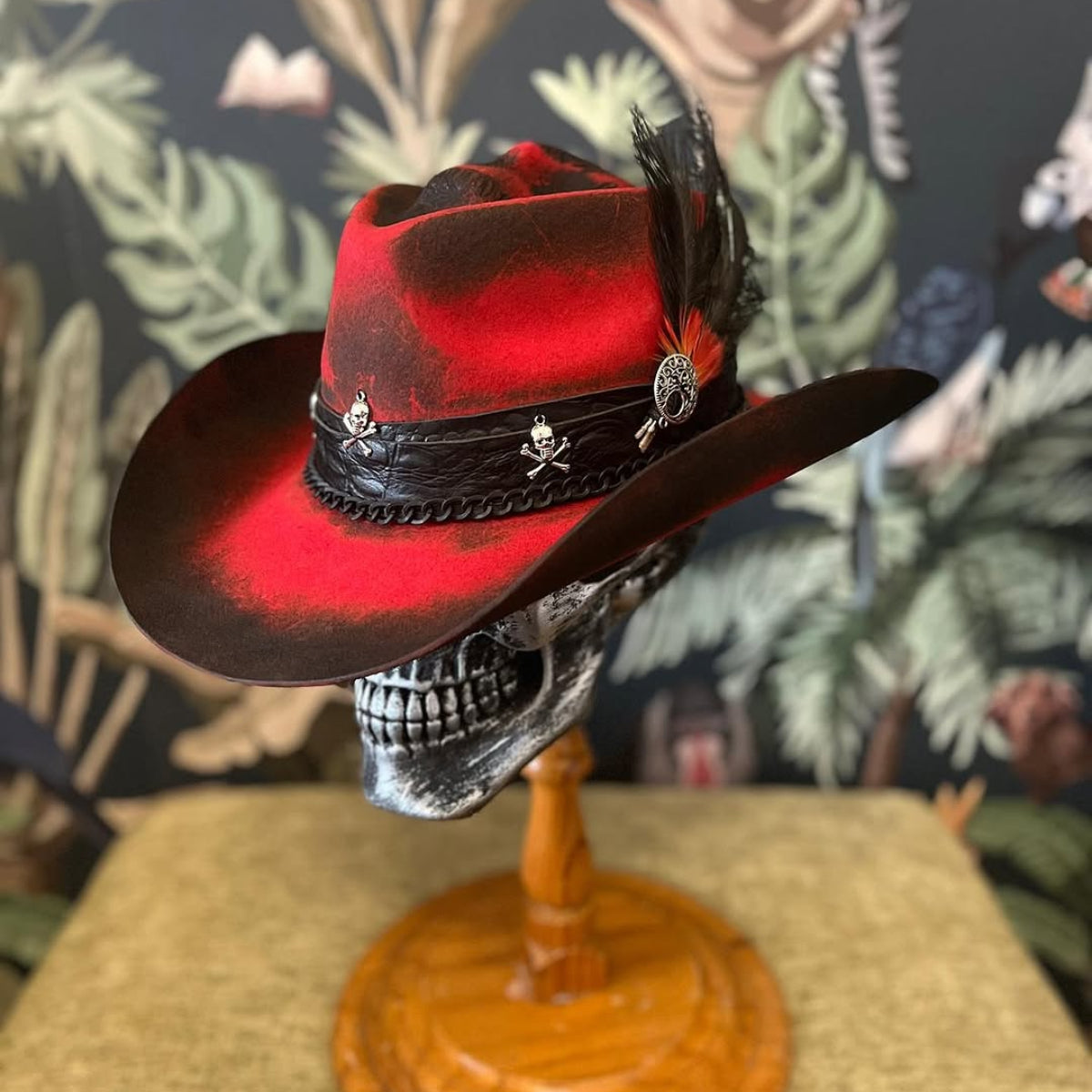 Red Skull Hat