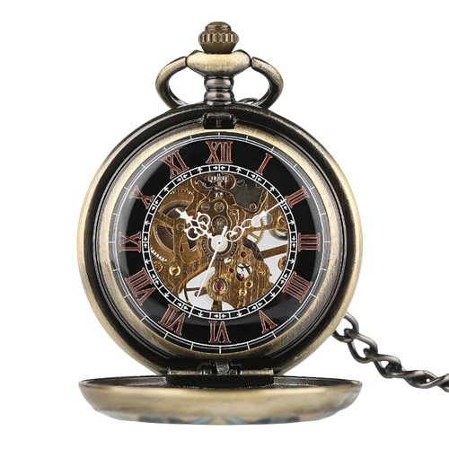 Mandala Mechanical Pocket Watch