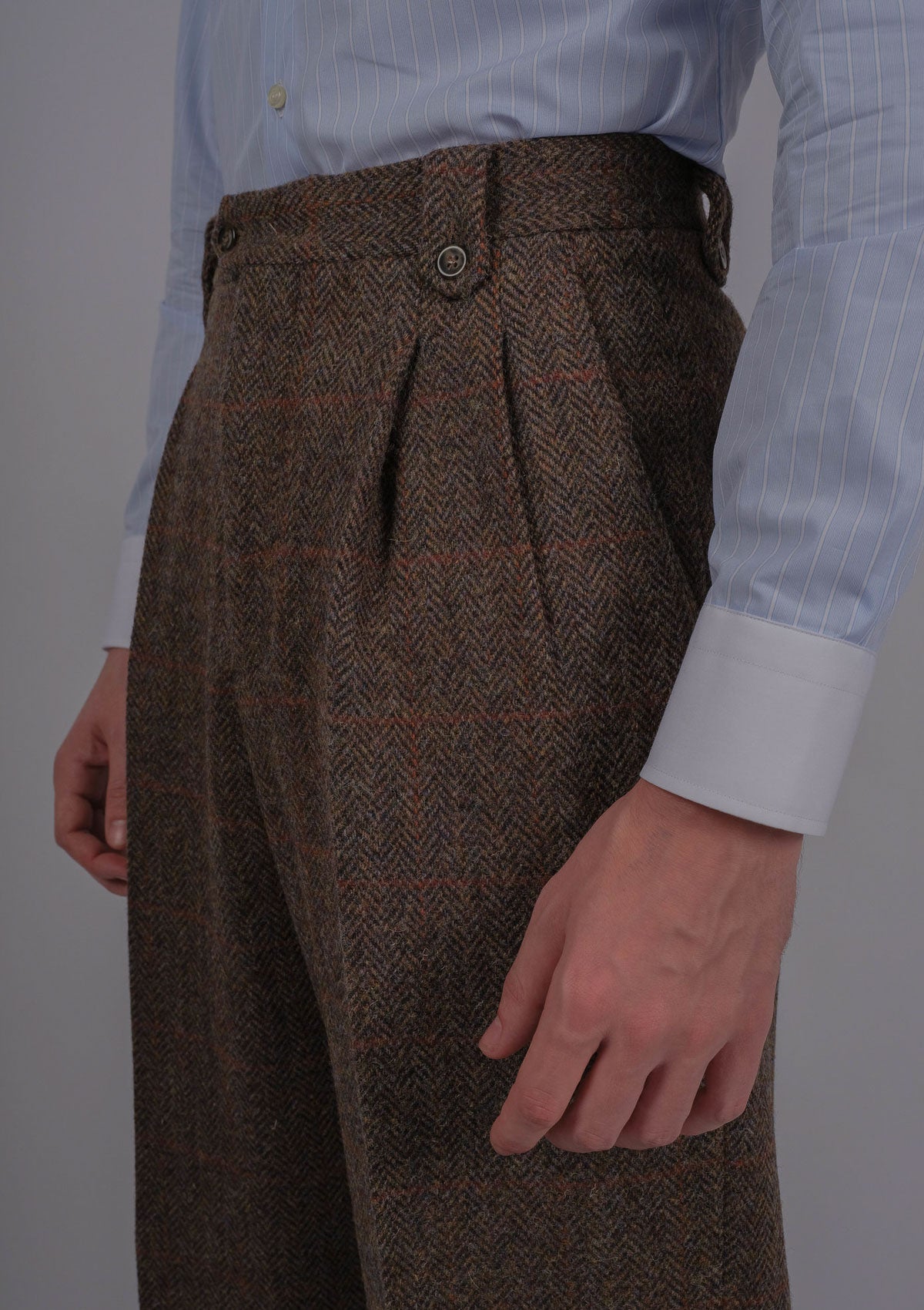 Scotland Tweed Trousers - Brown Check