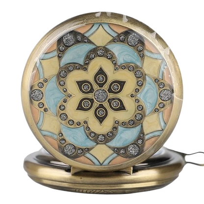Mandala Mechanical Pocket Watch