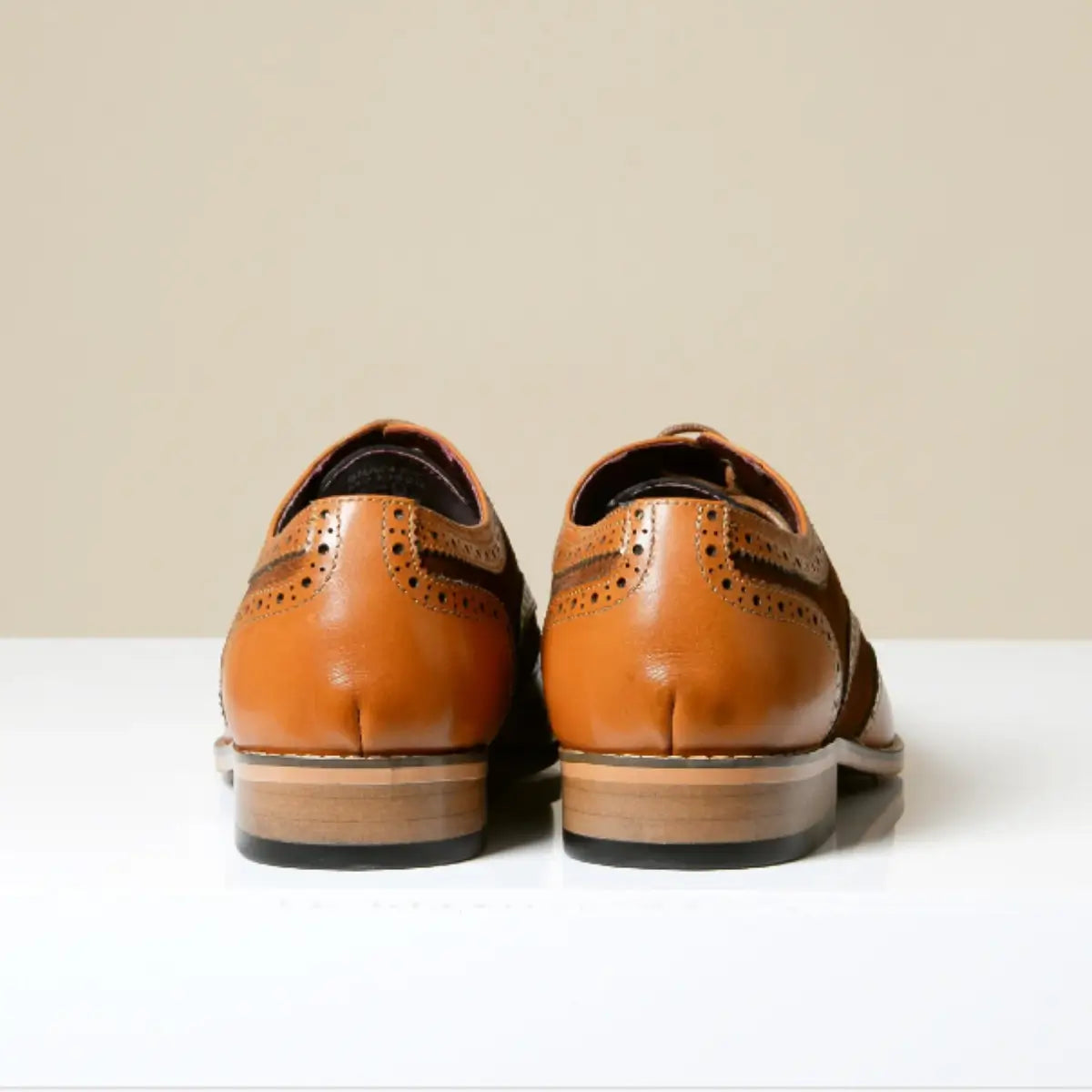 Elegant Men’s Wingtip Brogues – Bradley Brown Leather Oxford Shoes by Marc Darcy