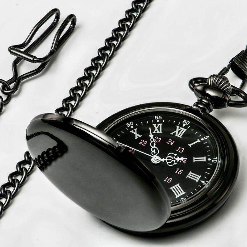 Black Pocket Watch for Men