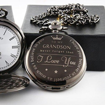 To My Grand Son  Pocket watch to grandson Gifts From a Grandpa GrandMa