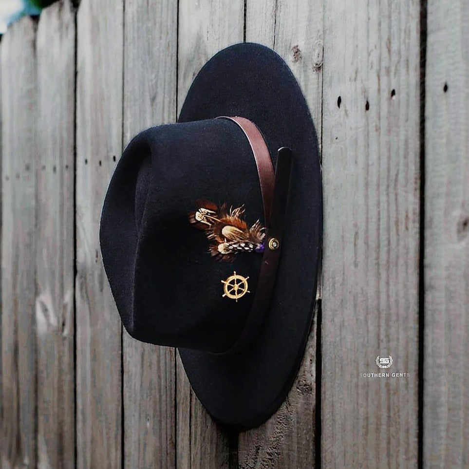 Dapper Men's Felt Fedora Hat – Black