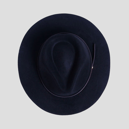 Dapper Men's Felt Fedora Hat – Black