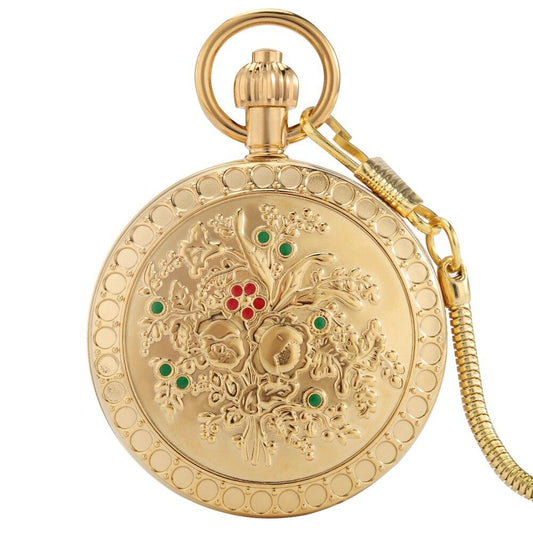 Gold Mechanical Pocket Watch