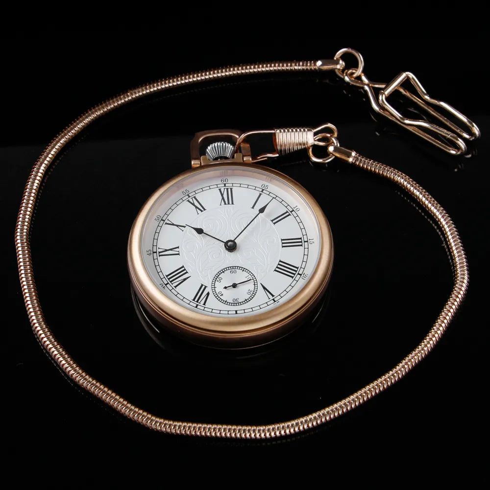 Royal Copperware London 1882 Antique Mechanical Pocket Watch Diamond-bearing Mechanical Movement with Ruby Jewels